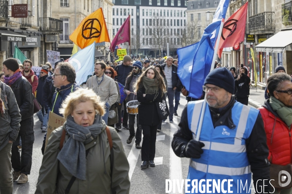 BORDEAUX, 3 ème manifestation contre la Réforme des Retraites