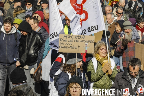 BORDEAUX, 3 ème manifestation contre la Réforme des Retraites