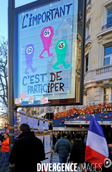 Troisieme journée de mobilisation contre la réforme des retraites