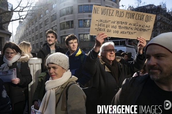 Troisième marche contre le projet de réforme des retraites.