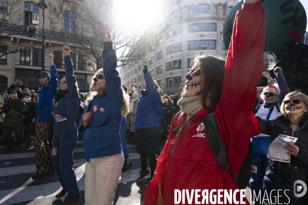 Troisième marche contre le projet de réforme des retraites.