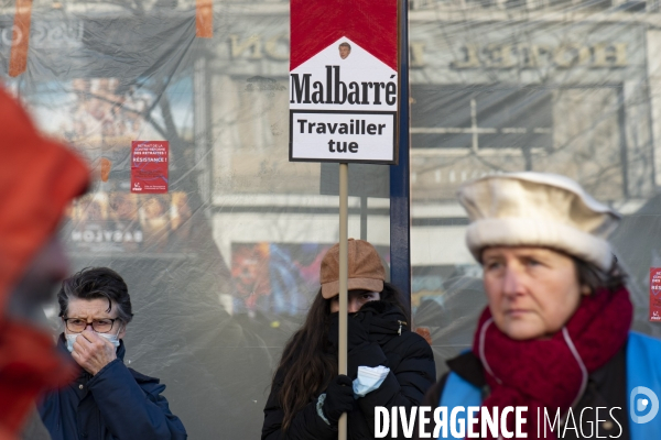 Troisième marche contre le projet de réforme des retraites.