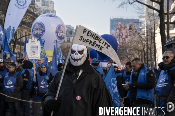 Troisième marche contre le projet de réforme des retraites.