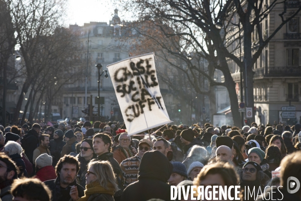 Troisième marche contre le projet de réforme des retraites.