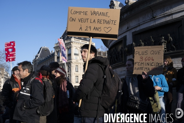 Troisième marche contre le projet de réforme des retraites.