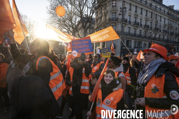 Troisième marche contre le projet de réforme des retraites.