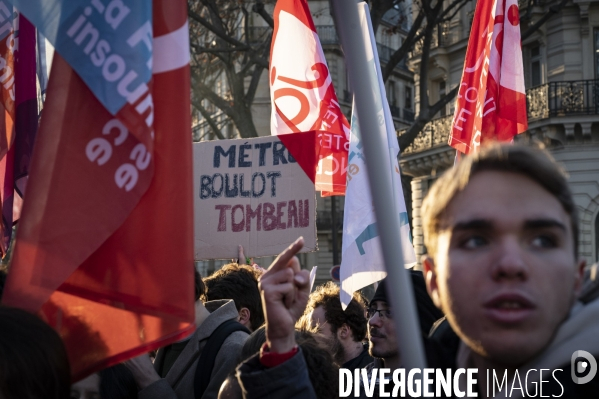 Troisième marche contre le projet de réforme des retraites.