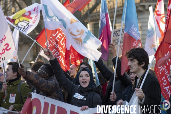 Troisième marche contre le projet de réforme des retraites.