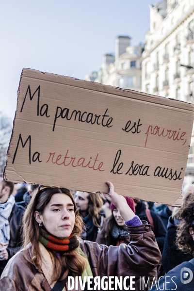 Troisième manifestation interprofessionnelle contre la réforme des retraites