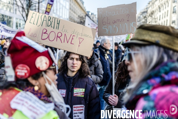 Troisième manifestation interprofessionnelle contre la réforme des retraites