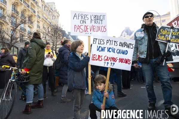 Manifestation contre la reforme des retraites, paris 7/02/2023