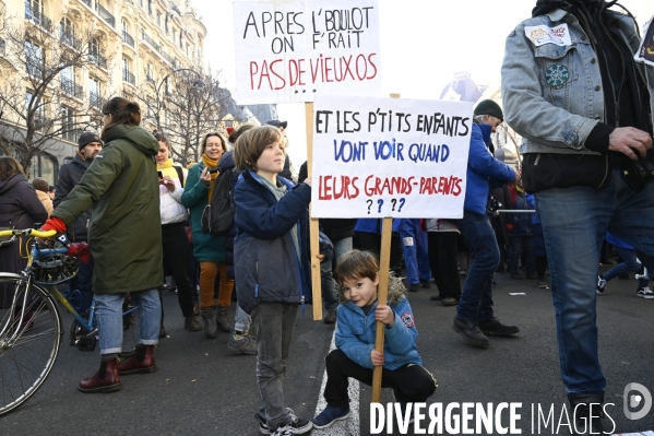 Manifestation contre la reforme des retraites, paris 7/02/2023