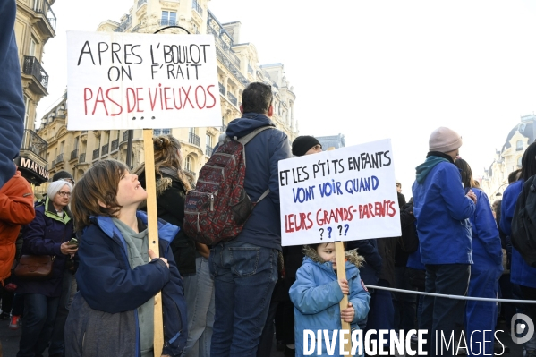 Manifestation contre la reforme des retraites, paris 7/02/2023