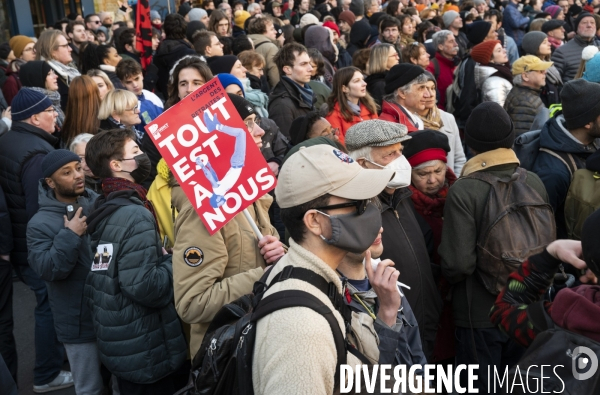 Manifestation contre la reforme des retraites, paris 7/02/2023
