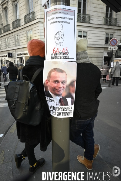 Manifestation contre la reforme des retraites, paris 7/02/2023