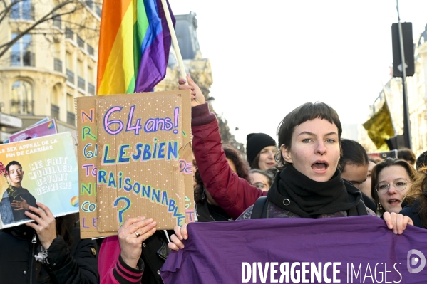 Manifestation contre la reforme des retraites, paris 7/02/2023