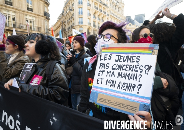 Manifestation contre la reforme des retraites, paris 7/02/2023