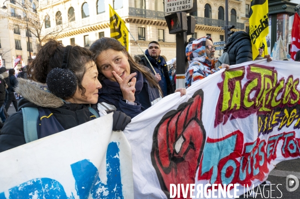 Manifestation contre la reforme des retraites, paris 7/02/2023