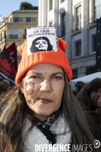 Manifestation contre la reforme des retraites, paris 7/02/2023