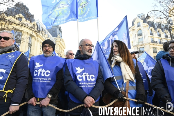 Manifestation contre la reforme des retraites, paris 7/02/2023