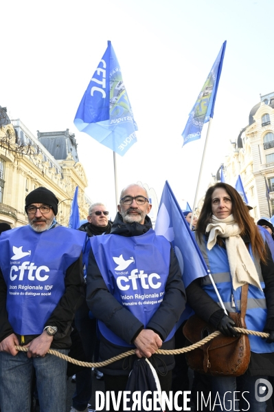 Manifestation contre la reforme des retraites, paris 7/02/2023