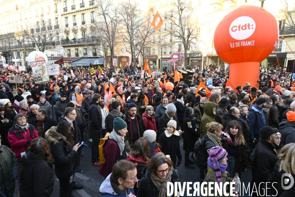 Manifestation contre la reforme des retraites, paris 7/02/2023
