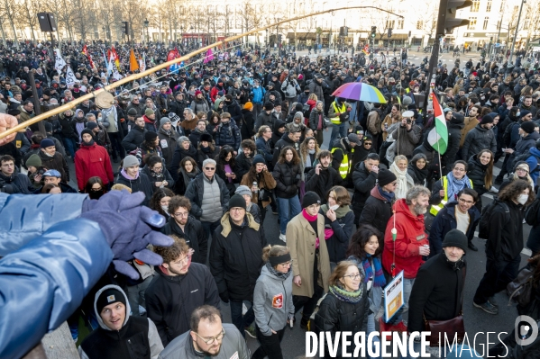 Manifestation contre la reforme des retraites, paris 7/02/2023