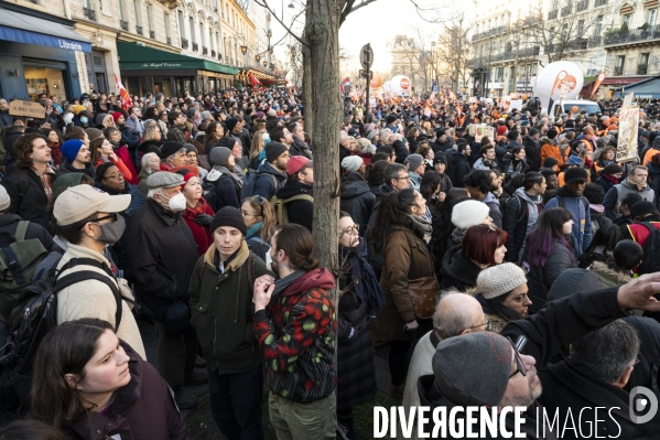 Manifestation contre la reforme des retraites, paris 7/02/2023