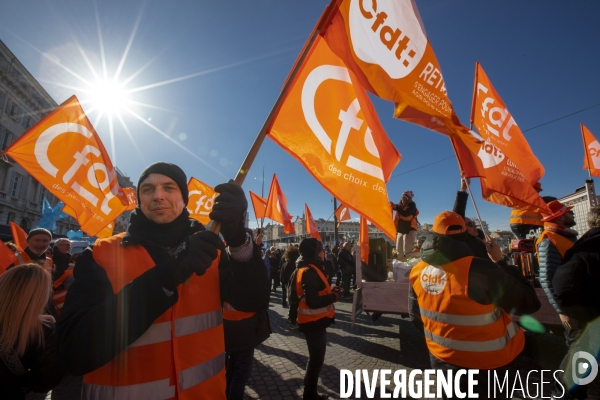 Troisième manifestation contre la réforme de la retraite à Marseille