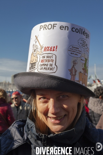 Troisième manifestation contre la réforme de la retraite à Marseille