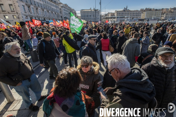 Troisième manifestation contre la réforme de la retraite à Marseille
