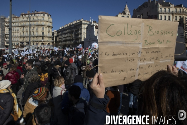 Troisième manifestation contre la réforme de la retraite à Marseille