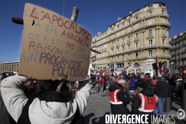 Troisième manifestation contre la réforme de la retraite à Marseille