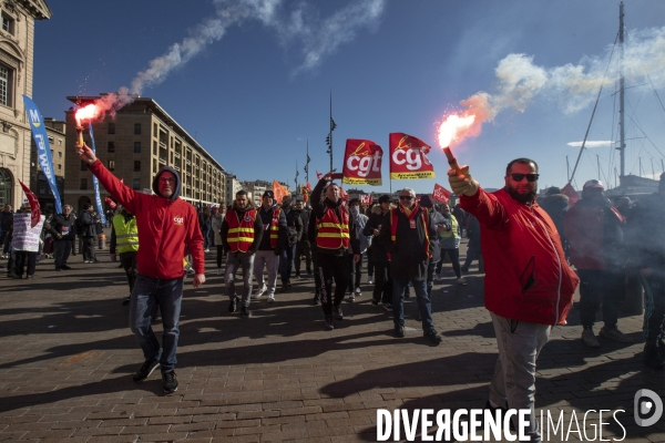 Troisième manifestation contre la réforme de la retraite à Marseille