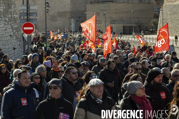 Troisième manifestation contre la réforme de la retraite à Marseille