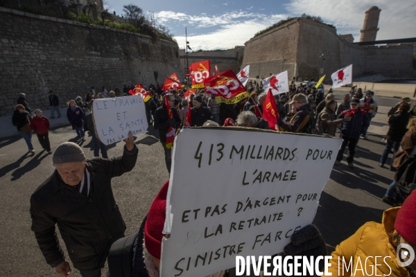 Troisième manifestation contre la réforme de la retraite à Marseille