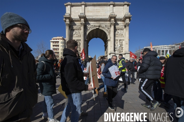 Troisième manifestation contre la réforme de la retraite à Marseille