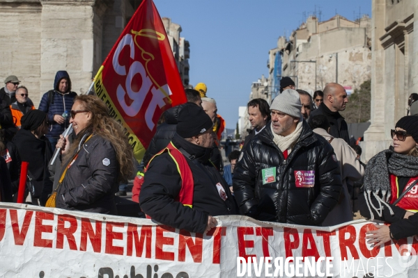 Troisième manifestation contre la réforme de la retraite à Marseille