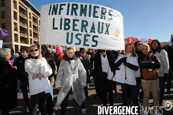 Manifestation marseille 7 02 23