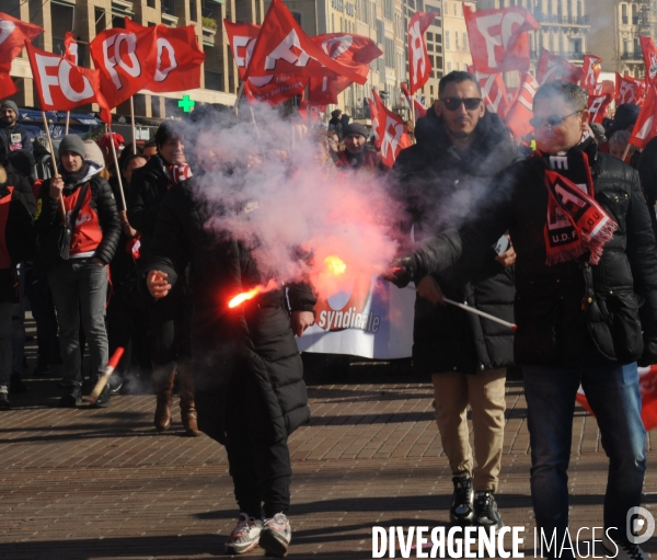 Manifestation marseille 7 02 23