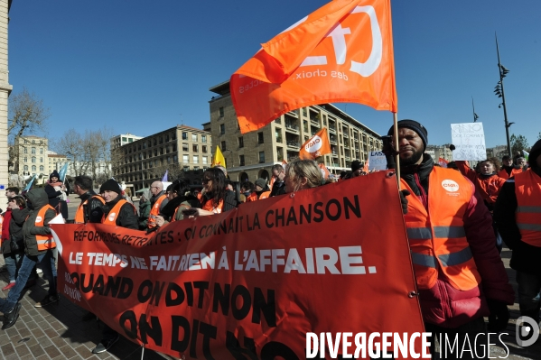 Manifestation marseille 7 02 23