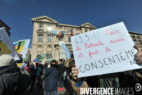 Manifestation marseille 7 02 23