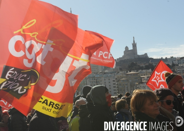 Manifestation marseille 7 02 23