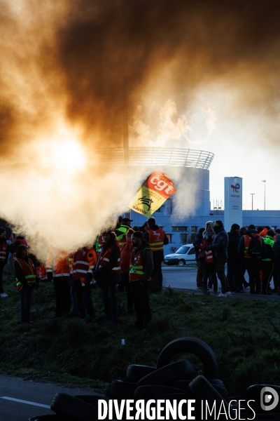 Blocage de la raffinerie Total Energies de Donges