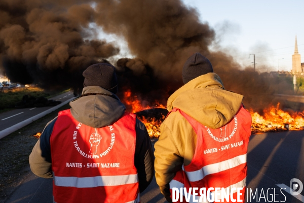 Blocage de la raffinerie Total Energies de Donges