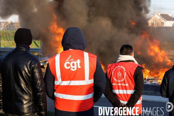 Blocage de la raffinerie Total Energies de Donges