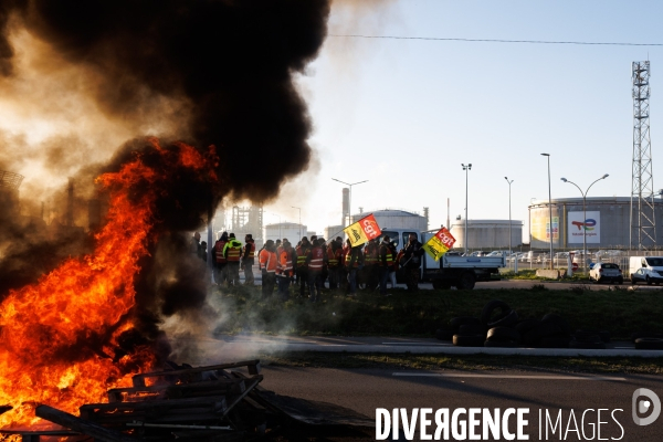 Blocage de la raffinerie Total Energies de Donges