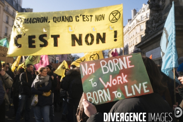 FRA - Manifestation contre la reforme des retraites - Paris