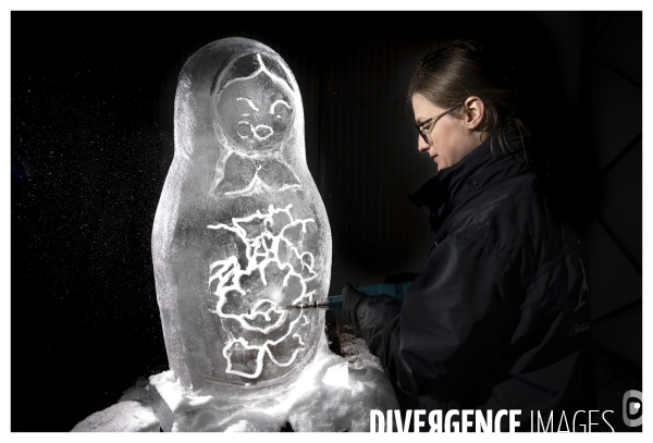 Ice and Art Sculptures sur Glace