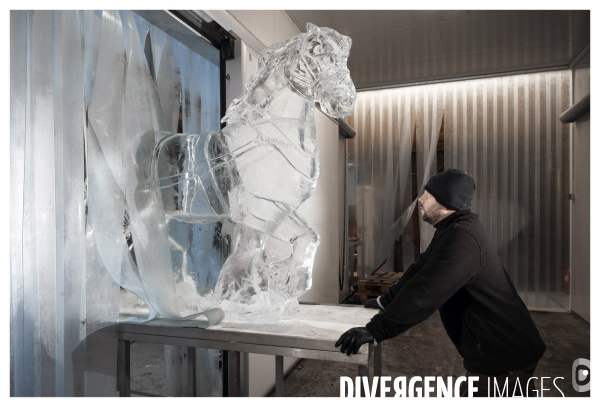 Ice and Art Sculptures sur Glace